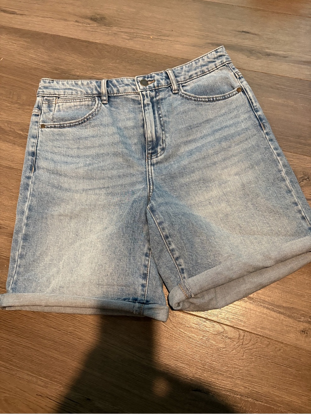 Womens Wrangler High Rise Denim Shorts Size 6